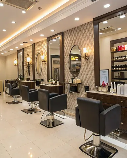 Budget-friendly gents parlour design