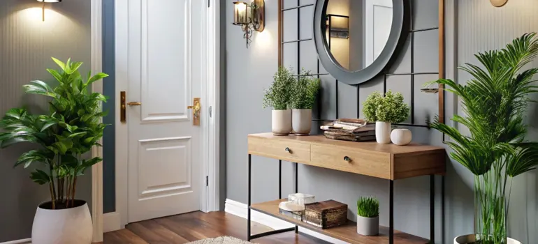 Budget-friendly small entryway design