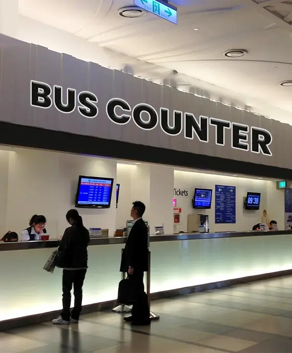 Bus counter interior design in Bangladesh