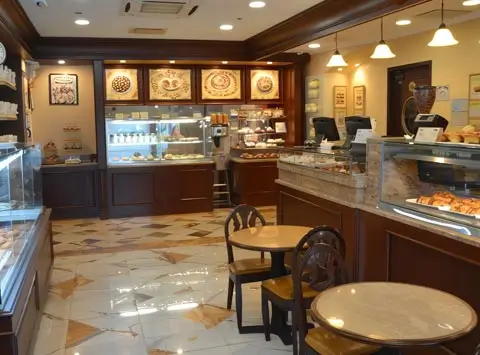 Cake shop brand wall and decorative design