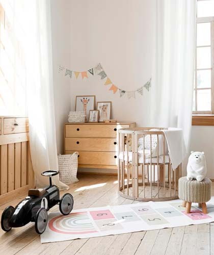 Kids Room with Colorful wall