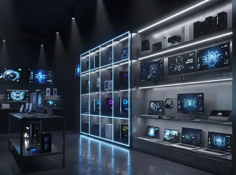 Computer shop lighting design for IT products