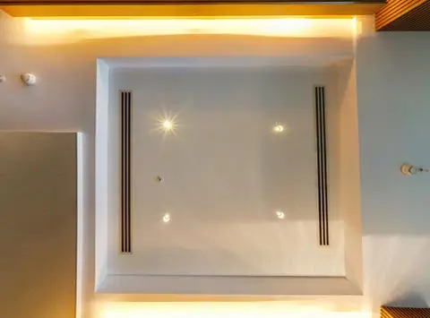 Cove lighting gypsum ceiling