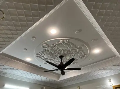 Decorative gypsum ceiling