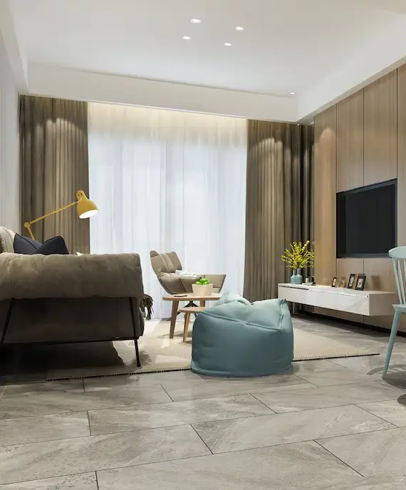 Flat interior design in Bangladesh
