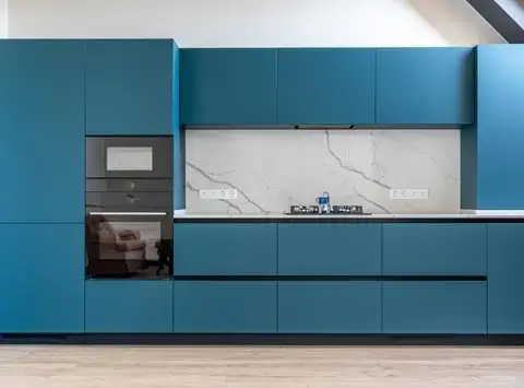 L-shaped modular kitchen design