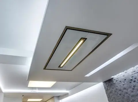 Layered gypsum ceiling