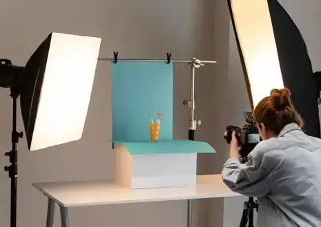 Light and camera setup