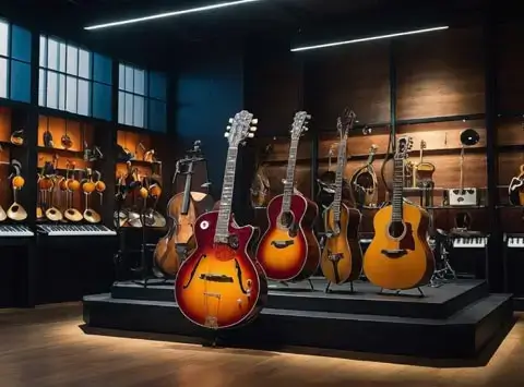 Lighting design for music stores