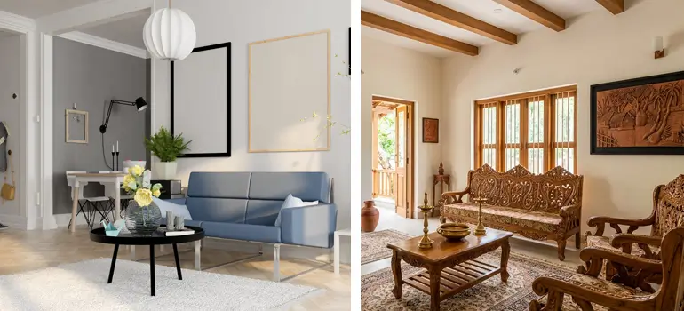 Minimalist vs traditional interior design