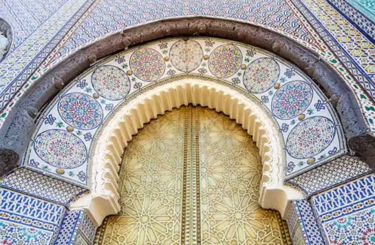 Modern geometric tiles