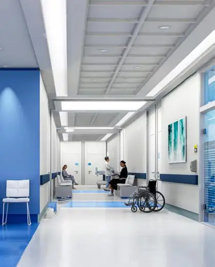 Modern hospital interior design