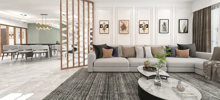 Modern interior design elements and features