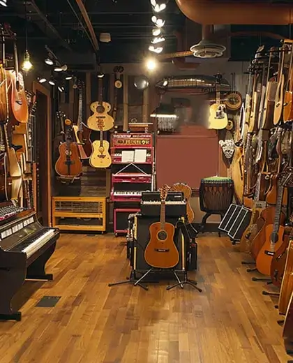 Music shop design process of Barnomala Architects & Interior