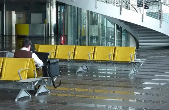 Passenger waiting area setup
