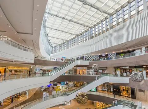 Shopping center interior design