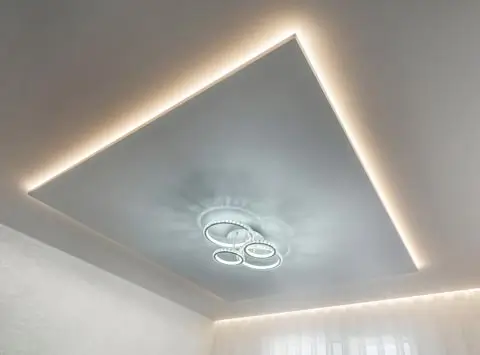 Simple flat gypsum ceiling