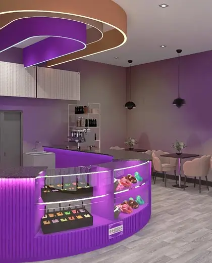 Smart cake shop interior design
