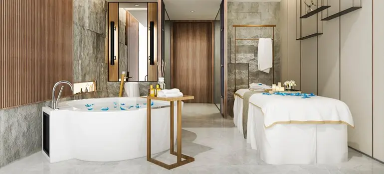 Spa-like bathrooms