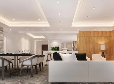 Tray gypsum ceiling