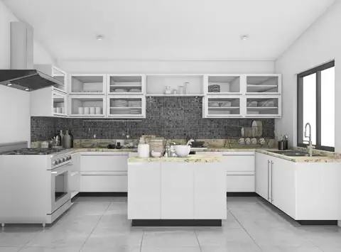 U-shaped modular kitchen design